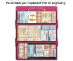 WhiteCoat Clipboard® Trifold - Pink Flight Medic Edition